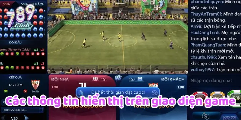 Thông tin hiển thị trên game