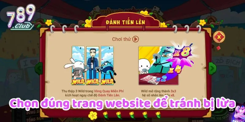 Thần Bài Miền Tây 789CLUB – Game Nổ Hũ Đổi Thưởng Đỉnh Cao 3 Chọn đúng trang website để tránh bị lừa