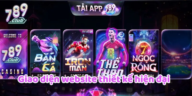 789CLUB 14 Giao diện thiết kế hiện đại