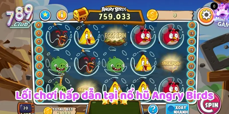 Lối chơi hấp dẫn tại nổ hũ Angry Birds