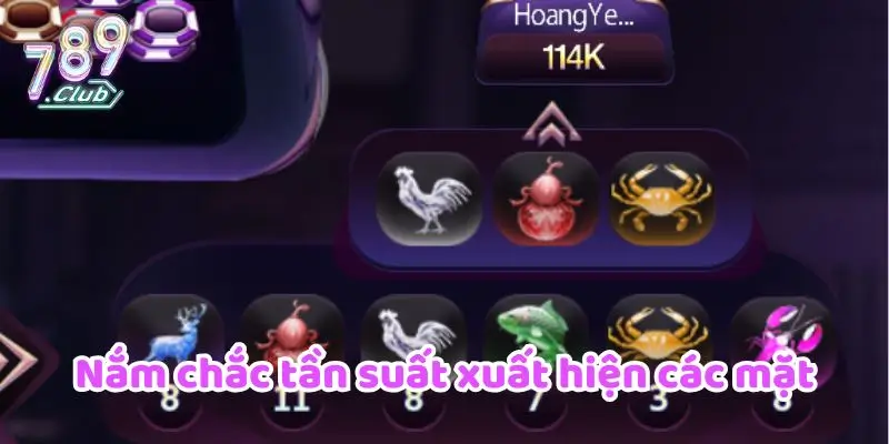 Bầu Cua BIG5 789CLUB - Bí Quyết & Mẹo Chơi Từ Cao Thủ 3 Nắm chắc tần suất xuất hiện các mặt